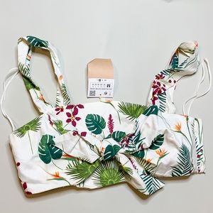 Zara women's floral bra crop top